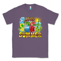 Lavender Hello Summer Classic Tee - CowhideDigitalArt