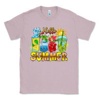 Lilac Hello Summer Classic Tee - CowhideDigitalArt
