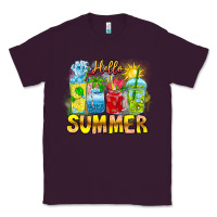 Plum Hello Summer Classic Tee - CowhideDigitalArt