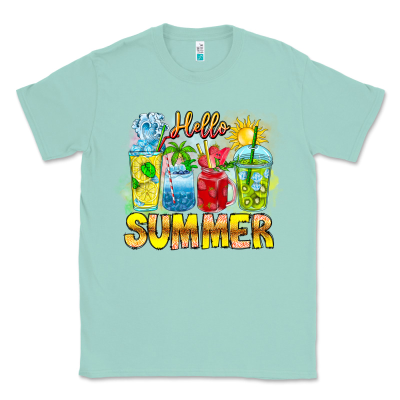 Hello Summer Classic Tee by CowhideDigitalArt | Teevron