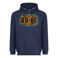Navy Leopard Pattern Babe Tried Heavyweight Hoodie - Bettercallsaul