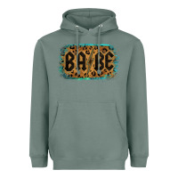 Sage Leopard Pattern Babe Tried Heavyweight Hoodie - Bettercallsaul