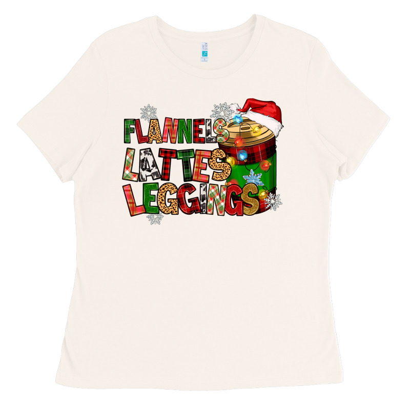 Flannels Lattes Ladies Tee by Zillion Design Studio | Teevron