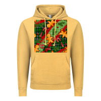 Vintage Mustard christmas gingerbread man and candy cane seamless pattern Vintage Hoodie - BundleAndBundleShop