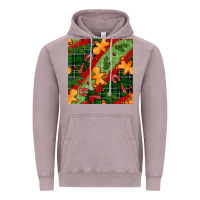 Vintage Zinc christmas gingerbread man and candy cane seamless pattern Vintage Hoodie - BundleAndBundleShop