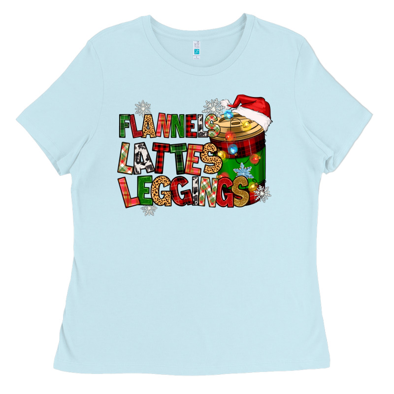 Flannels Lattes Ladies Tee by Zillion Design Studio | Teevron
