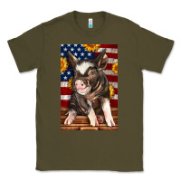 Army Green Western American Pig Classic Tee - LillyAllenDesigns