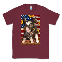 Burgundy Western American Pig Classic Tee - LillyAllenDesigns