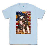 Dusty Blue Western American Pig Classic Tee - LillyAllenDesigns