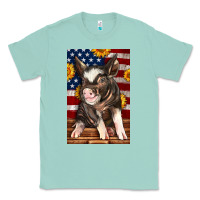 Seafoam Western American Pig Classic Tee - LillyAllenDesigns