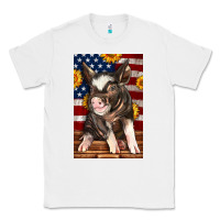 White Western American Pig Classic Tee - LillyAllenDesigns