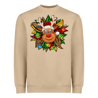 Mushroom Christmas reindeer sunflower Heavyweight Sweatshirt - Jasminsmagicworld