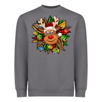 Storm Christmas reindeer sunflower Heavyweight Sweatshirt - Jasminsmagicworld