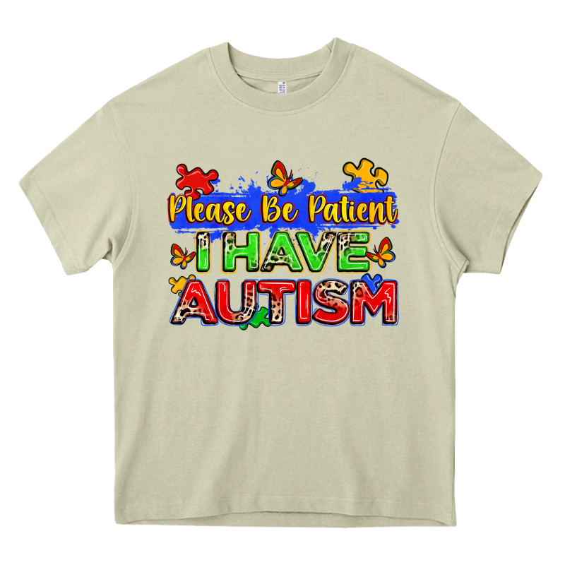 Please Be Patient I Have Autism Heavy Core Tee by Zillion Design Studio | Teevron