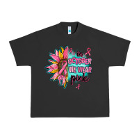 Pigment Black sunflower in october we wear pink Urban Heavy Tee - AdoDesignShop