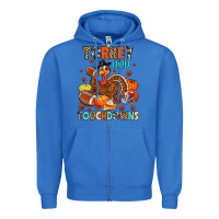True Royal turkey and touchdowns Zipper Hoodie - MaliasSmallBusiness