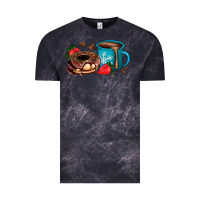 Cloud Black donut coffee strawberry Vintage Tee - AdoDesignShop