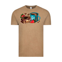Vintage Coffee donut coffee strawberry Vintage Tee - AdoDesignShop