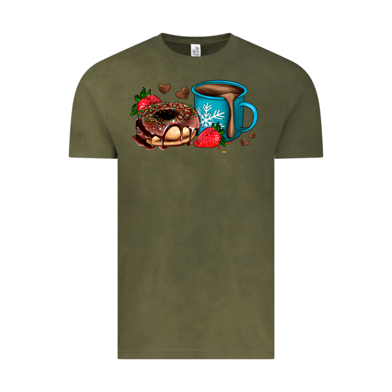 Donut Coffee Strawberry Vintage Tee by AdoDesignShop | Teevron