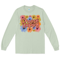 Matcha choose happy Long Sleeve Tee - MaliasSmallBusiness
