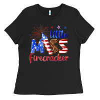 Black little miss firecracker billie wilder Ladies Tee - texasbilliewilder
