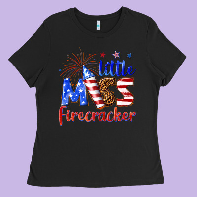 Little Miss Firecracker Billie Wilder Ladies Tee Designed By Texasbilliewilder
