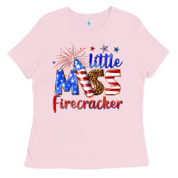 Bubblegum Pink little miss firecracker billie wilder Ladies Tee - texasbilliewilder