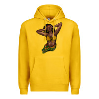 Lemon black woman Premium Hoodie - NancyCooperArtShop