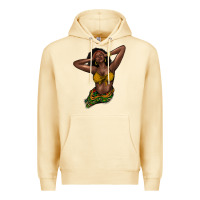 Pina Colada black woman Premium Hoodie - NancyCooperArtShop
