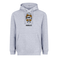 Heather Grey Sunflower Mom Skull Heavyweight Hoodie - Bettercallsaul