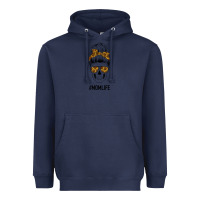 Navy Sunflower Mom Skull Heavyweight Hoodie - Bettercallsaul