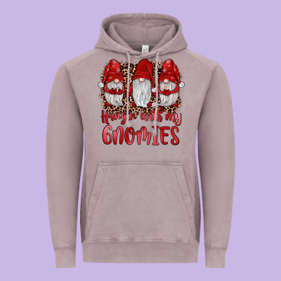 Hangin' With My Gnomies Vintage Hoodie Designed By Jahusdesignshop