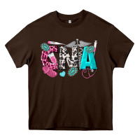 Chocolate Brown cna Heavy Core Tee - texasbilliewilder