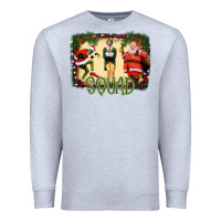 Heather Grey christmas friends squad Premium Sweatshirt - Bettercallsaul