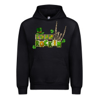 Black Sham rockin skeleton hand St. Patrick's Urban Hoodie - CowGirlArtShop