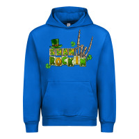 Cobalt Sham rockin skeleton hand St. Patrick's Urban Hoodie - CowGirlArtShop