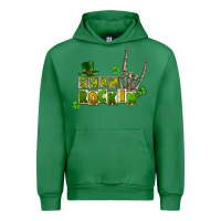 Emerald Sham rockin skeleton hand St. Patrick's Urban Hoodie - CowGirlArtShop