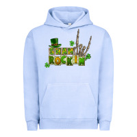 Pigment Grape Ice Sham rockin skeleton hand St. Patrick's Urban Hoodie - CowGirlArtShop