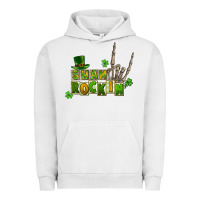 Pigment Lunar Rock Sham rockin skeleton hand St. Patrick's Urban Hoodie - CowGirlArtShop