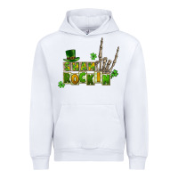 White Sham rockin skeleton hand St. Patrick's Urban Hoodie - CowGirlArtShop