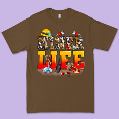 Miner Life Premium Tee Designed By Zillion Design Studio