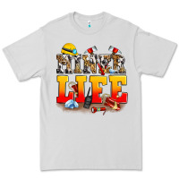 Dove Grey miner life Premium Tee - Zillion Design Studio