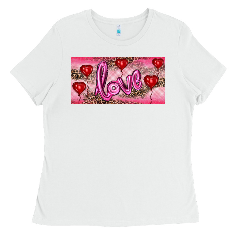 Valentine's Day Love Balloon Heart Balloons Ladies Tee by RanaPortraitStore | Teevron