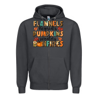 Smoke flannels hayrides pumpkinsbonfires Zipper Hoodie - MaliasSmallBusiness