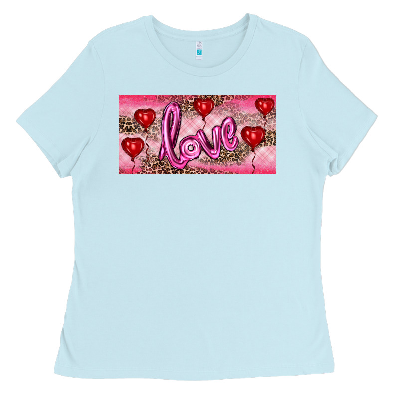 Valentine's Day Love Balloon Heart Balloons Ladies Tee by RanaPortraitStore | Teevron