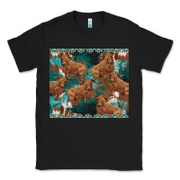 Black turquoises gemstones cowhide highlands cow Classic Tee - BarkalooDesign