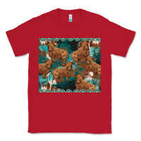 Red turquoises gemstones cowhide highlands cow Classic Tee - BarkalooDesign