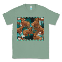 Sage turquoises gemstones cowhide highlands cow Classic Tee - BarkalooDesign