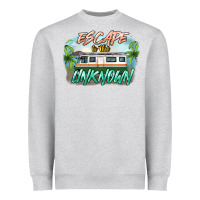 Heather Grey escape to the unknown Heavyweight Sweatshirt - NancyCooperArtShop
