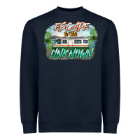 Navy escape to the unknown Heavyweight Sweatshirt - NancyCooperArtShop